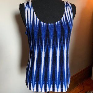 Chico's Travelers - Blue Scoop Neck Tank (Chico's Size 1)